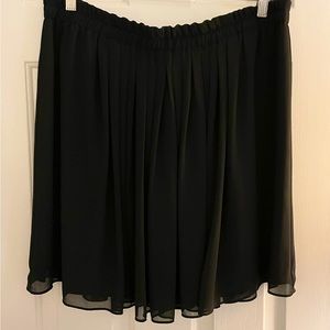 Black Loft chiffon skirt